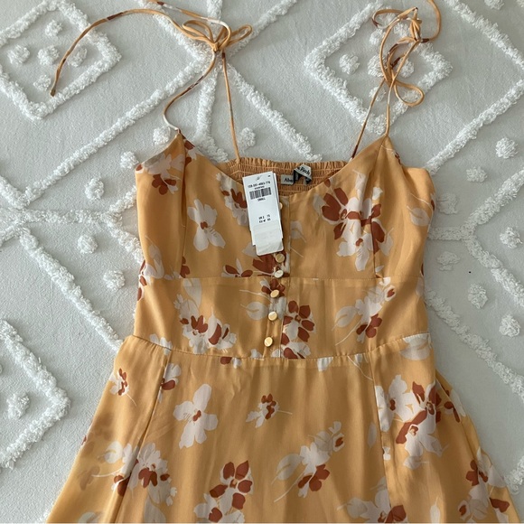 Abercrombie & Finch Yellow Floral Midi Dress - Picture 5 of 5